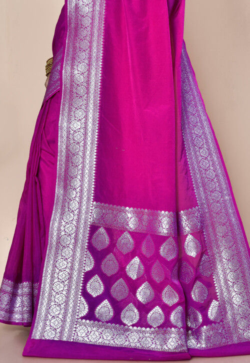 Banarasi Saree in Magenta