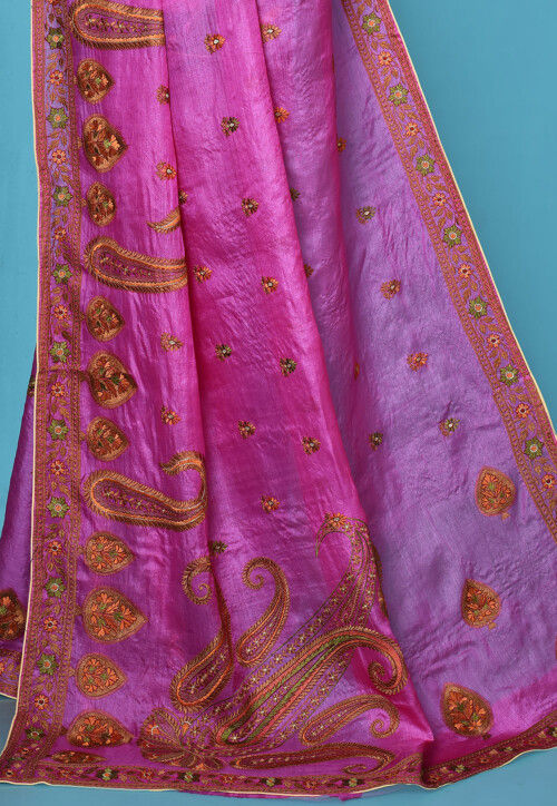 Banarasi Saree in Magenta