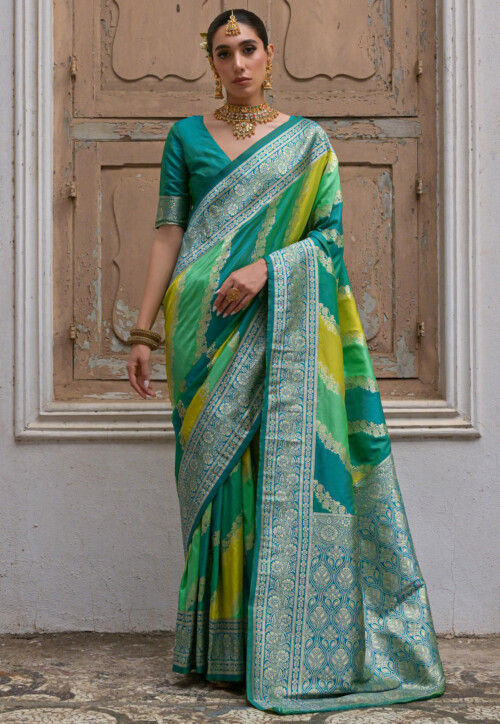 Banarasi Saree in Multicolor