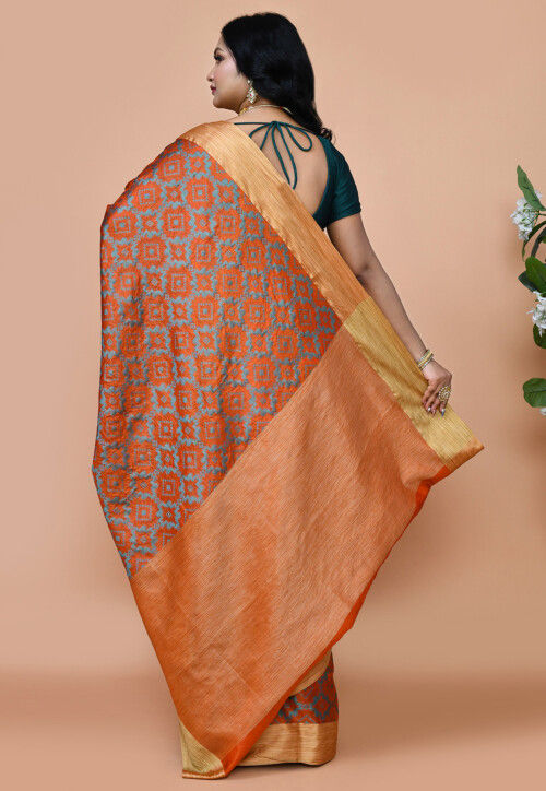 Banarasi Saree in Orange