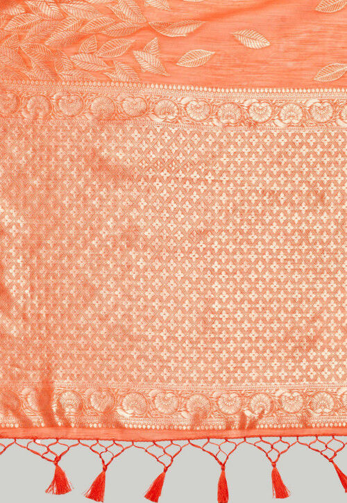 Banarasi Saree in Orange