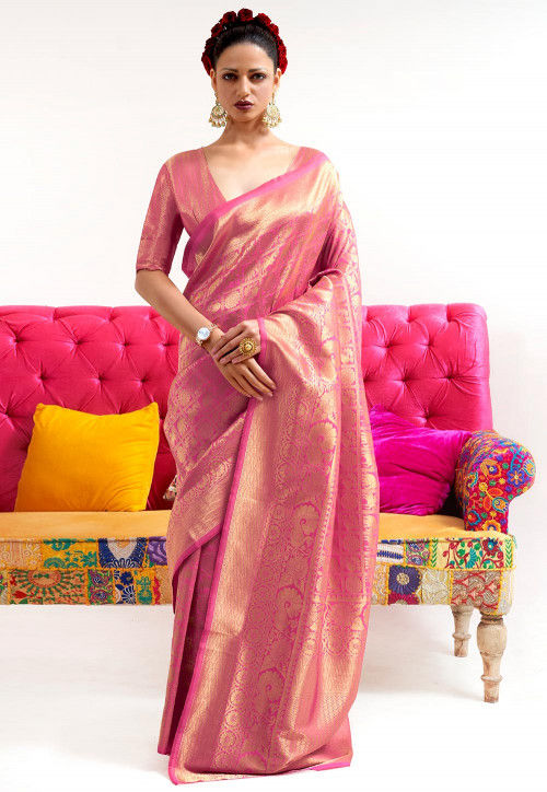 Banarasi Saree in Pink : SSF15828