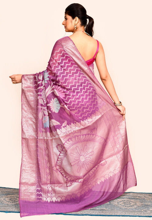 Banarasi Saree in Purple