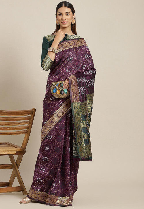 Banarasi Saree in Purple