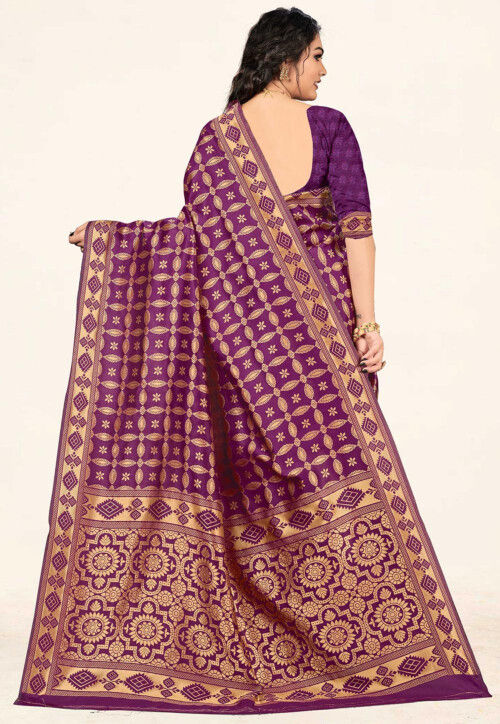 Banarasi Saree in Purple