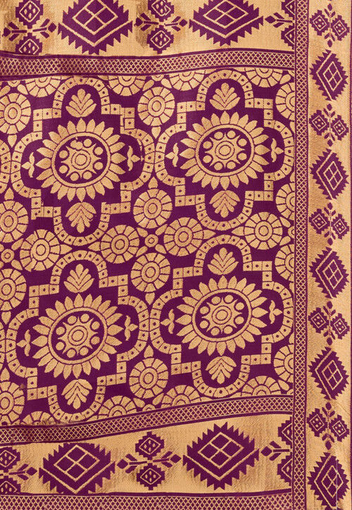 Banarasi Saree in Purple