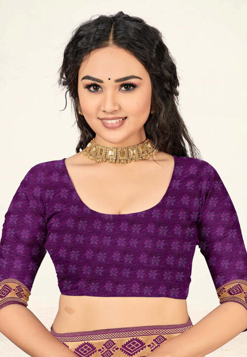 Banarasi Saree in Purple