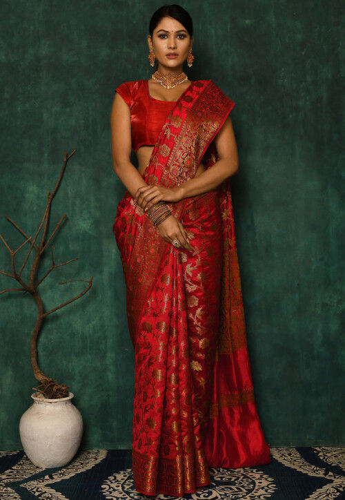 Banarasi Saree in Red