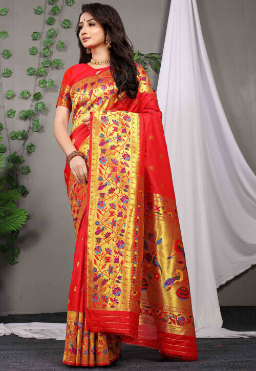 Traditional Yellow Soft Banarasi Lichi Silk Designer Saree – Cygnus Fashion