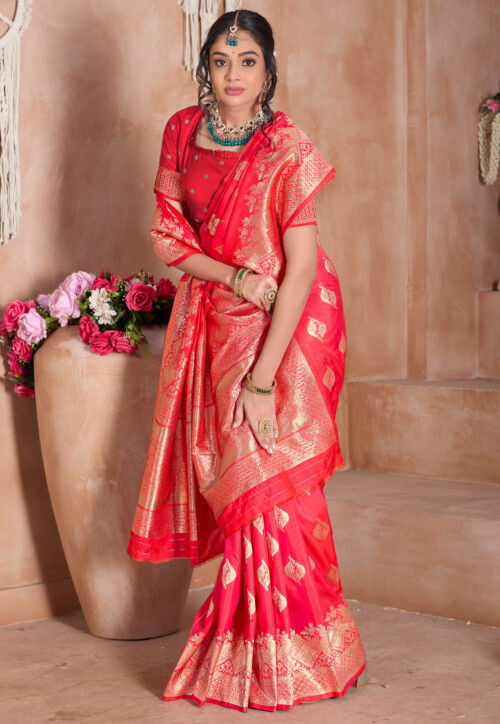 Banarasi Saree in Red