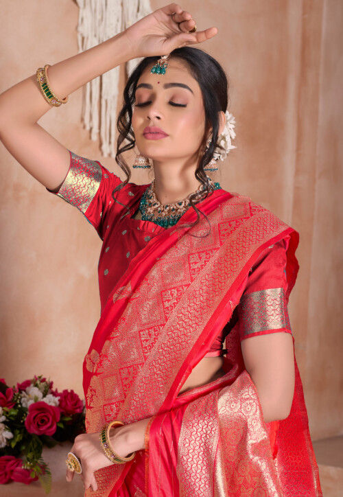 Banarasi Saree in Red