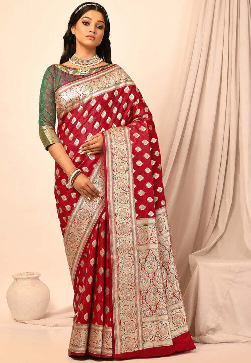 Details 197+ dulhan saree red colour super hot