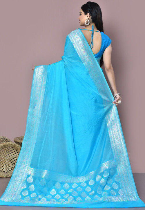 Banarasi Saree in Sky Blue