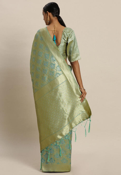 Banarasi Saree in Sky Blue