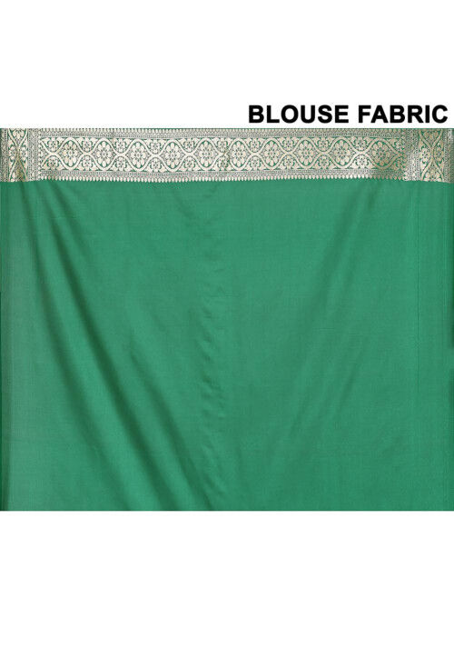 Banarasi Saree in Teal Green