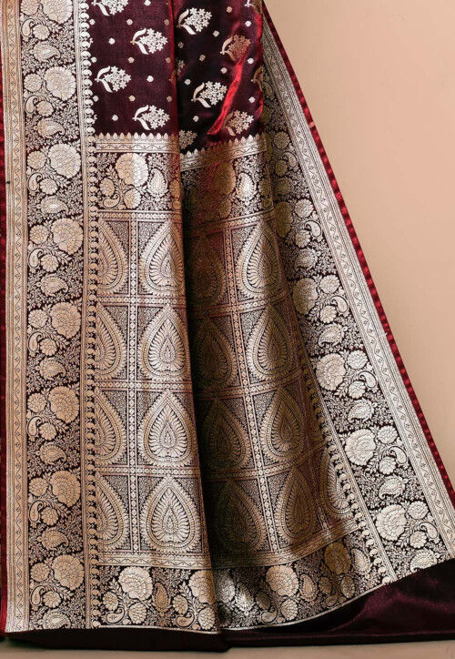 Banarasi Saree in Wine