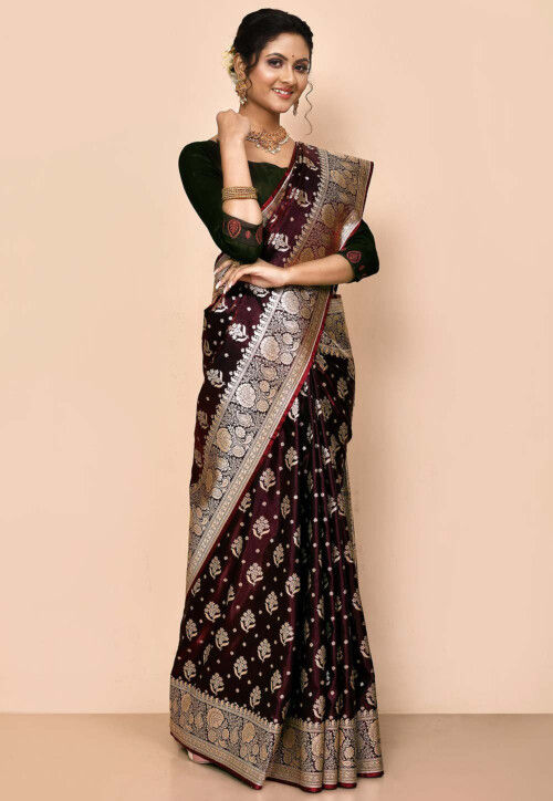 Banarasi Saree in Wine