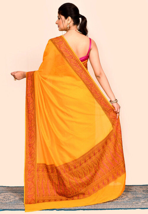 Banarasi Saree in Yellow