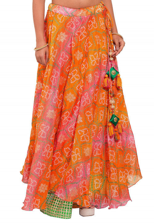 silk long skirts online