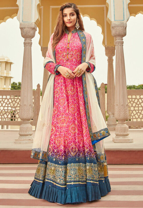 Buy Abaya Style Mehndi Bollywood Anarkali Suits Online for Women in USA