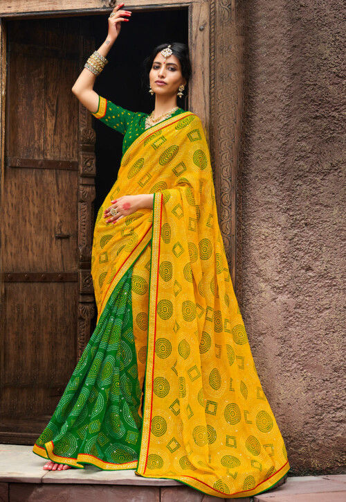 Flattering Coper Design Yellow Color Soft Silk Saree – bollywoodlehenga