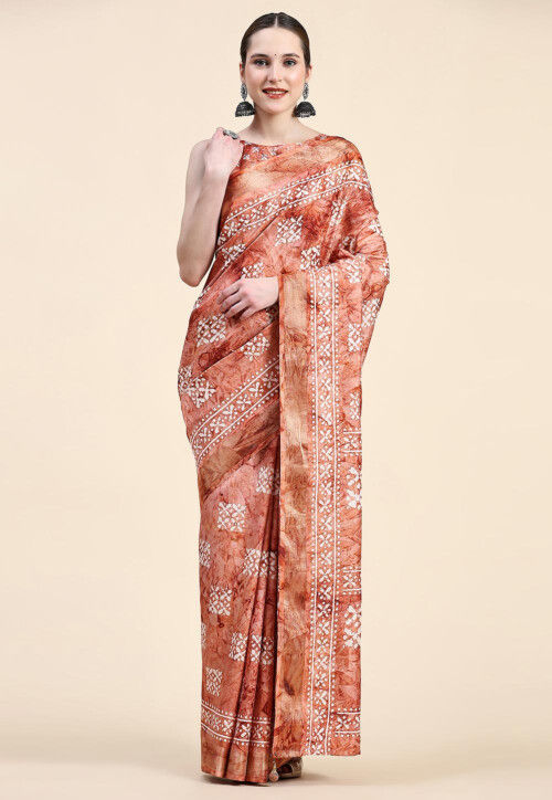 Batik Prints Batik Printed Bengal Soft Silk Saree, With Blouse Piece at Rs  3999 in Hyderabad