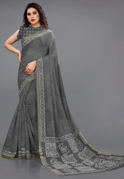 Batik Sarees - Buy Designer Batik Print Sarees Online | Taneira