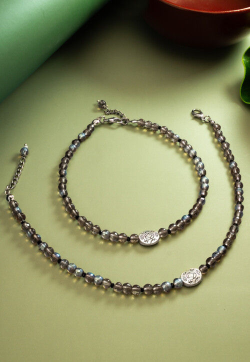 Beaded Anklet Pair