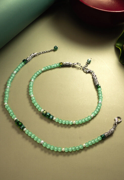 Beaded Anklet Pair