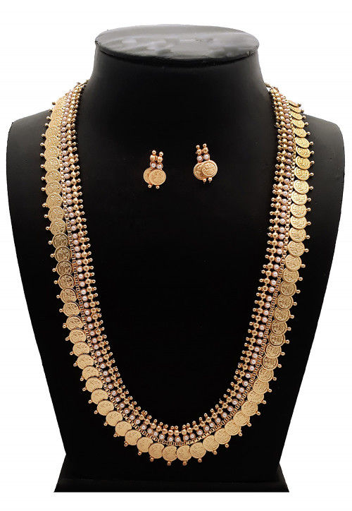 Beaded Temple Long Necklace Set