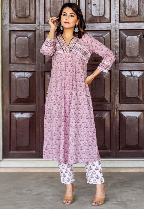 white christmas dresses Stylish Royal Blue Cotton Night Suit Sets for Women Online – 9shines label main image 1