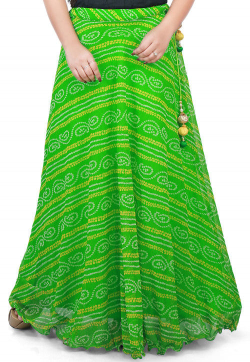 Buy PATRORNA Dark Green Maxi Skirt for Women Online @ Tata CLiQ