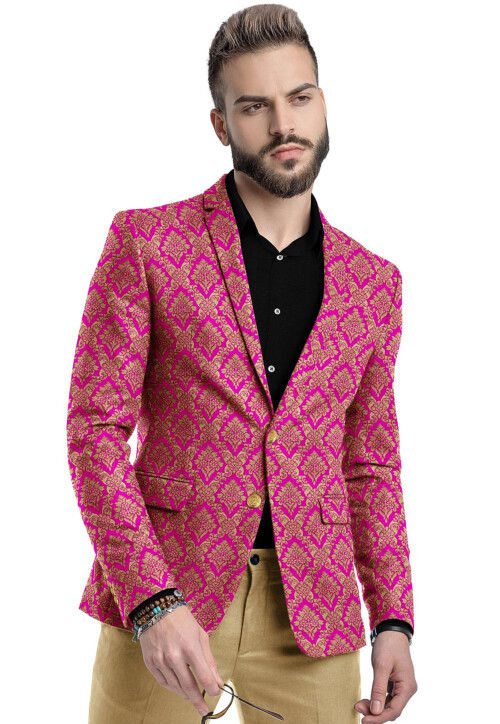 Mens cheap brocade blazer