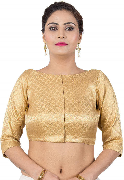 Golden colour clearance ka blouse