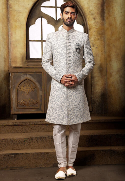 Off white cheap sherwani