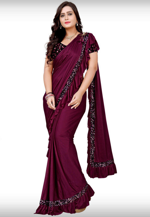 Butterfly pallu lehenga saree on sale
