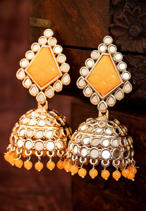 Amazon.com: Bollywood Style Traditional Indian Jewelry Jhumka Jhumki  Earrings for Women (Black) : Clothing, Shoes & Jewelry