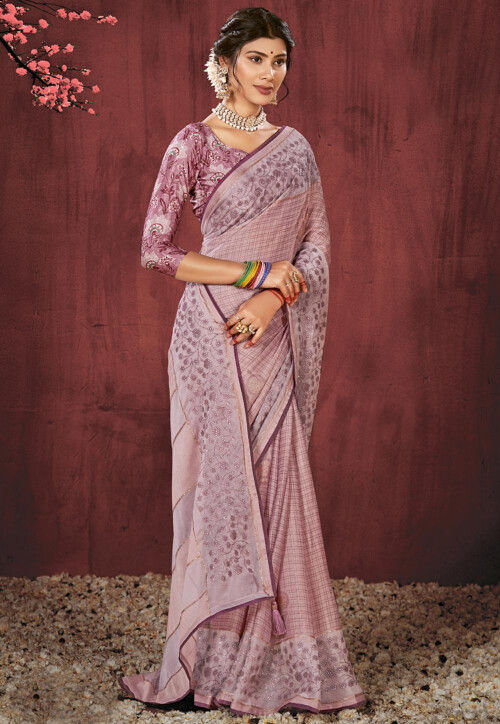 Amazon.com: INDIAN WOMEN MAUVE DESIGNER HEAVY BRIDAL FESTIVE WEDDING PARTY  WEAR SAREE TRADITIONAL SARI BLOUSE 7701 : Clothing, Shoes & Jewelry
