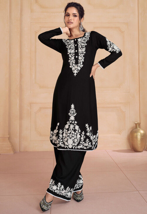 Silk chikankari suits on sale