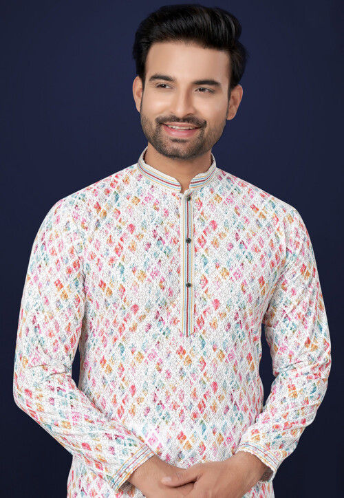 Chinkakari Prints Men's Kurta Set