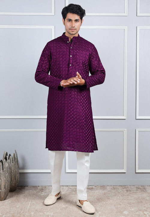 Kerala Readymade Chikan Kurtis Online Chikan Kurtis At Best Price