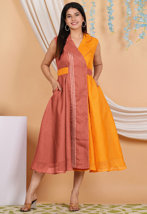 white christmas dresses Plus Size Carlette Bodycon Maxi Dress -Rust 2X / Rust at Curvy Sense main image 1
