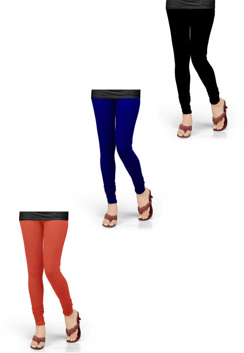 Lux Lyra Assorted Free Size Ankle Leggings Pack of 2-hangkhonggiare.com.vn