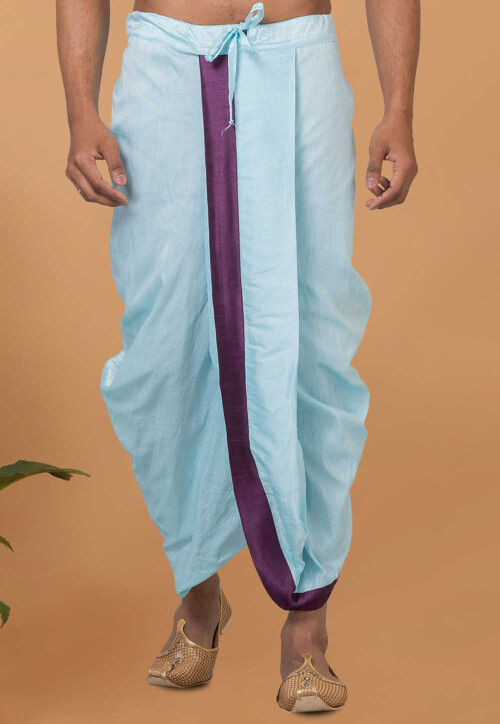 Buy Blue Cotton Silk Utsav Tunic With Dhoti Pants For Women by Gopi Vaid  Online at Aza Fashions.