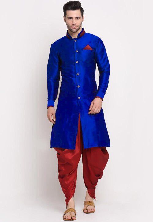 Bollywood Man Blue & Red Costume Bollywood Man Blue & Red Costume