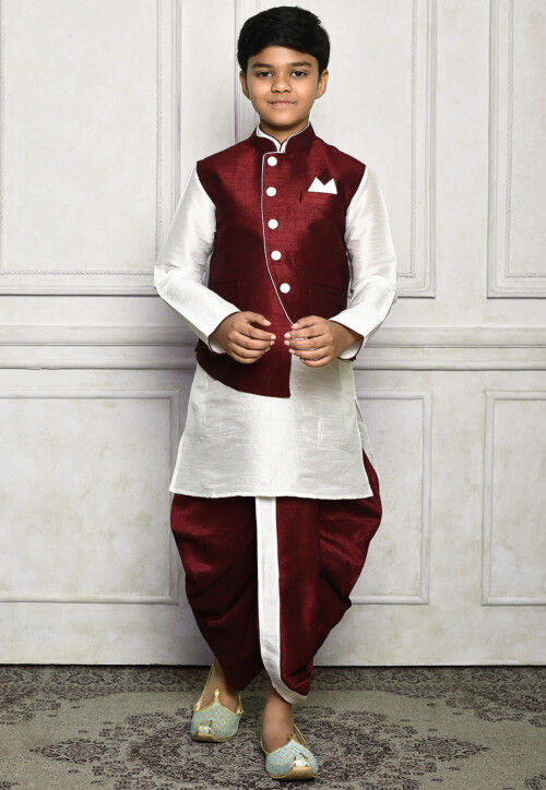 Buy online Black Solid Dhoti Kurta Set With Blue Printed Nehru Jacket from  Clothing for Men by Benstoke for ₹4999 at 0% off | 2024 Limeroad.com