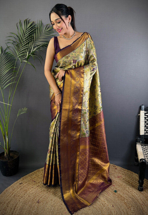 Dharmavaram Saree in Green
