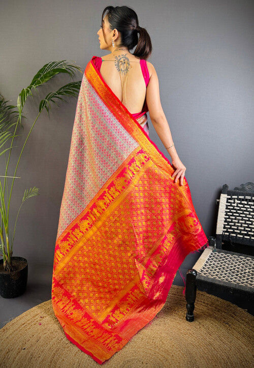 Dharmavaram Saree in Multicolor