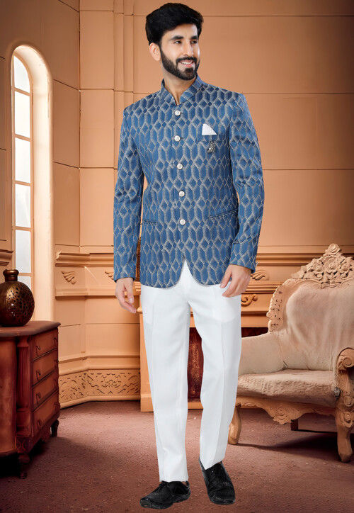 Mens Jodhpuri Suit, Tailored Wedding Suit, Printed Sherwani, Partywear,  Custom Made Suit, Jacket Blazer, Coat With Pant, Indo Western Suit - Etsy |  Tailored wedding suit, Custom made suits, Western suits