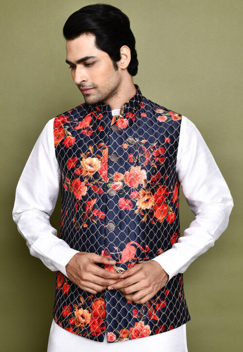 Digital printed nehru jacket shop